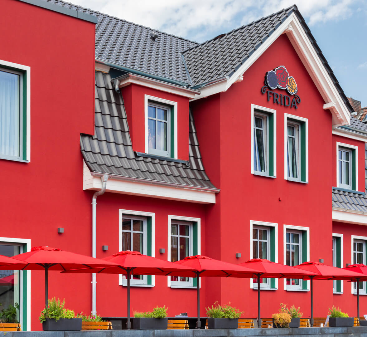 Außenansicht Frida Hotel und Cafe